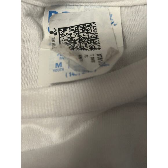 NWOT Port and Company Kid's Groovy Big Bro White Tee Shirt Size Medium (10) - Picture 4 of 6